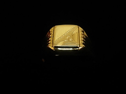 Златен мъжки пръстен, 2.94гр. ,Бургас