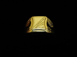 Златен мъжки пръстен, 2.9гр. ,Бургас