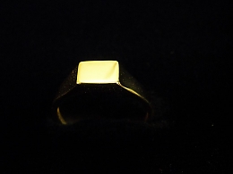 Златен мъжки пръстен, 1.38гр. ,Бургас