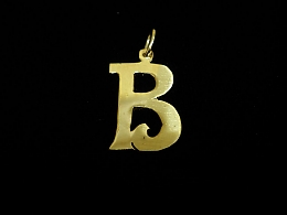 Златна буква, златни букви, 1.66гр. ,Карнобат