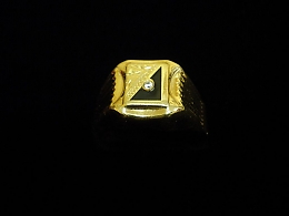 Златен мъжки пръстен, 3.44гр. ,Бургас