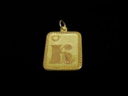 Златна буква, златни букви, 0.73гр. ,Несебър