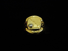 Златен мъжки пръстен, 2.18гр. ,Карнобат