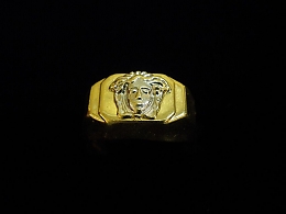 Златен мъжки пръстен, 2.94гр. ,Карнобат