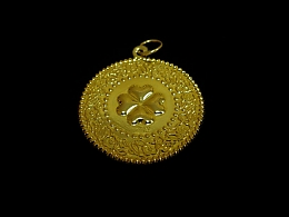 Златен медальон, 0.59гр. ,Бургас