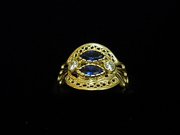 Златен дамски пръстен, 2.59гр. ,Поморие