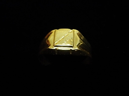 Златен мъжки пръстен, 2.69гр. ,Бургас