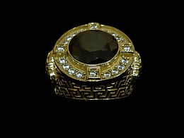Златен мъжки пръстен, 12.89гр. ,Бургас
