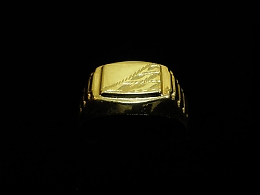 Златен мъжки пръстен, 2.63гр. ,Бургас