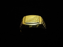 Златен мъжки пръстен, 1.82гр. ,Бургас