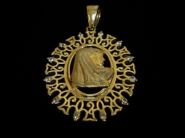 Златен медальон, 4.25гр. ,Бургас