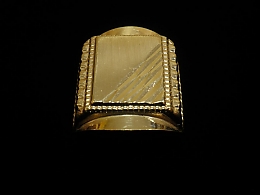 Златен мъжки пръстен, 4.75гр. ,Бургас