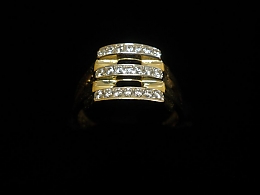 Златен дамски пръстен, 3.44гр. ,Бургас