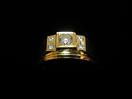 Златен мъжки пръстен, 4.68гр. ,Поморие