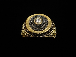 Златен мъжки пръстен, 7.36гр. ,Карнобат