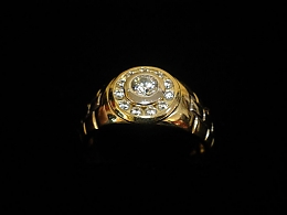 Златен мъжки пръстен, 5.73гр. ,Карнобат