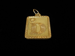 Златна буква, златни букви, 0.84гр. ,Поморие