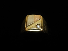 Златен мъжки пръстен, 4.4гр. ,Карнобат