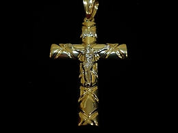 Златен кръст, 3.92гр. ,Бургас