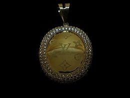 Златен медальон, 3.62гр. ,Карнобат