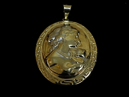 Златен медальон, 2.91гр. ,Пловдив
