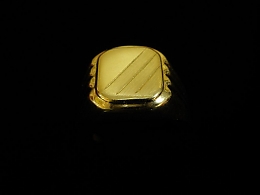 Златен мъжки пръстен, 3.45гр. ,Бургас