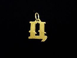 Златна буква, златни букви, 0.85гр. ,Бургас