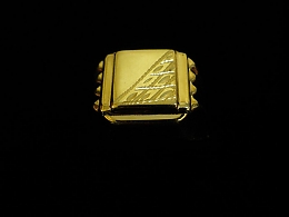Златен мъжки пръстен, 3.42гр. ,Бургас