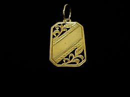 Златен медальон, 2.04гр. ,Карнобат