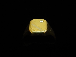 Златен мъжки пръстен, 3.84гр. ,Бургас
