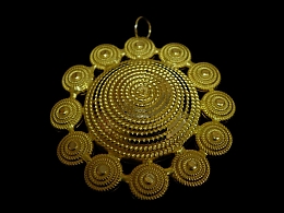 Златен медальон, 3.34гр. ,Карнобат