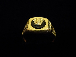 Златен мъжки пръстен, 3.86гр. ,Бургас