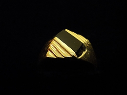 Златен мъжки пръстен, 3.26гр. ,Бургас