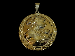 Златен медальон, 2.67гр. ,Пловдив