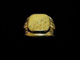 Златен мъжки пръстен, 3.84гр. ,Айтос