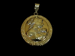 Златен медальон, 1.78гр. ,Пловдив