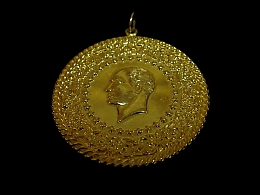 Златен медальон, 1.98гр. ,Бургас