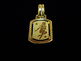 Златен медальон, 1.36гр. ,Несебър