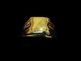Златен мъжки пръстен, 3.48гр. ,Айтос