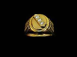 Златен мъжки пръстен, 4.36гр. ,Карнобат