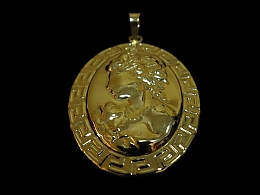 Златен медальон, 2.68гр. ,Карнобат
