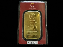 Инвестиционно злато, 100гр. ,Бургас