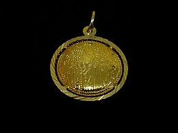 Златен медальон, 1.87гр. ,Карнобат