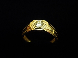 Златен мъжки пръстен, 3.89гр. ,Поморие
