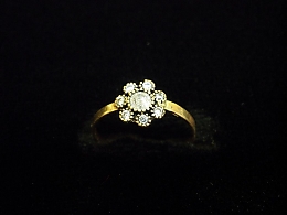 Златен дамски пръстен, 0.96гр. ,Бургас