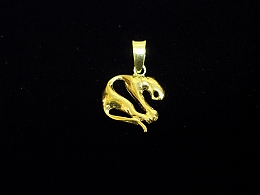 Златен медальон, 0.97гр. ,Карнобат
