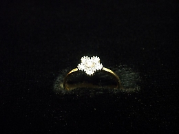 Златен дамски пръстен, 0.86гр. ,Бургас