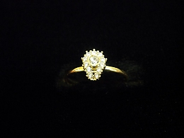 Златен дамски пръстен, 0.81гр. ,Бургас