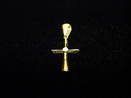 Златен кръст, 0.78гр. ,Бургас