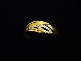 Златен дамски пръстен, 1.36гр. ,Поморие